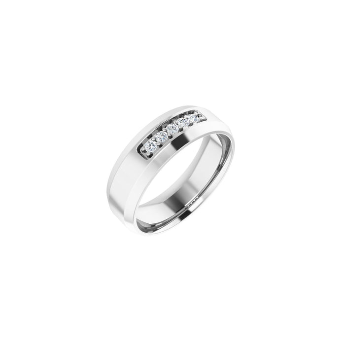 14K White Gold 1/6 CTW Lab-Grown Diamond Band