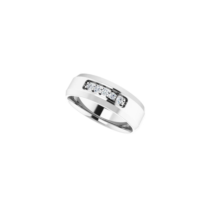 14K White Gold 1/6 CTW Lab-Grown Diamond Band