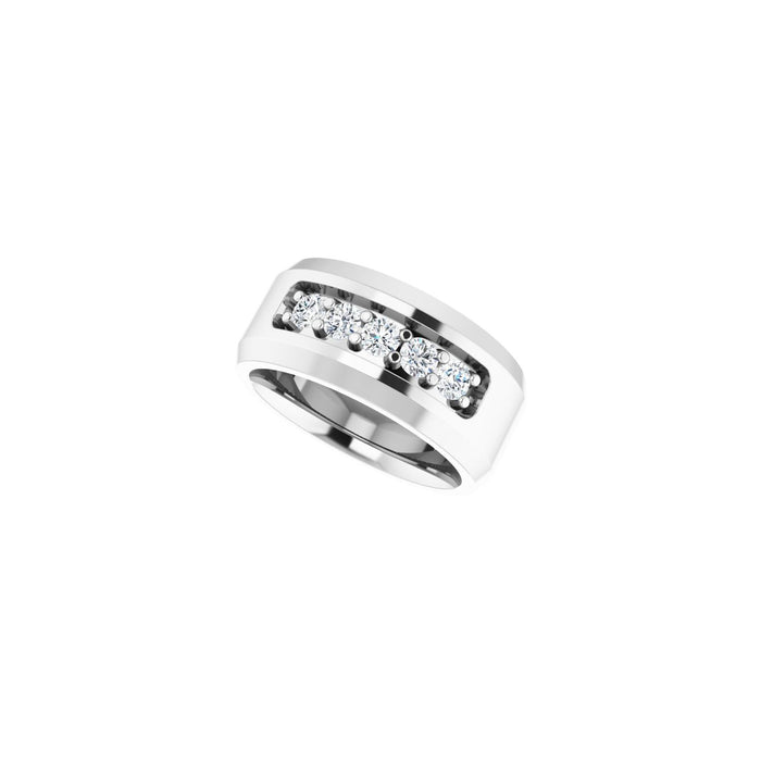 14K White Gold 1/2 CTW Lab-Grown Diamond Band