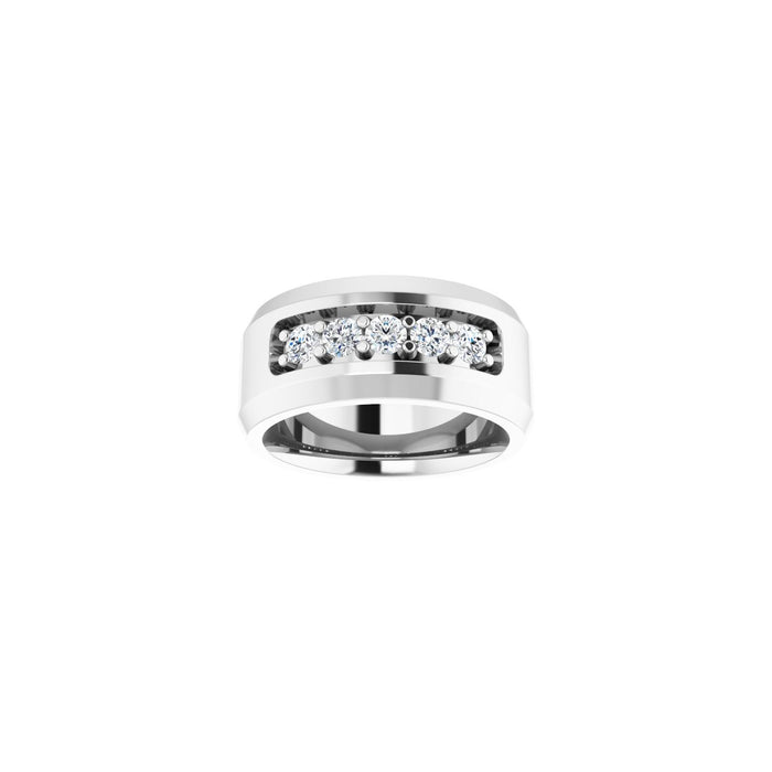 14K White Gold 1/2 CTW Lab-Grown Diamond Band