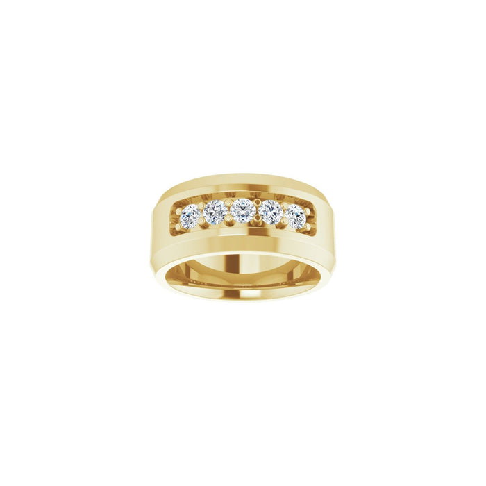 14K Yellow Gold 1/2 CTW Lab-Grown Diamond Band