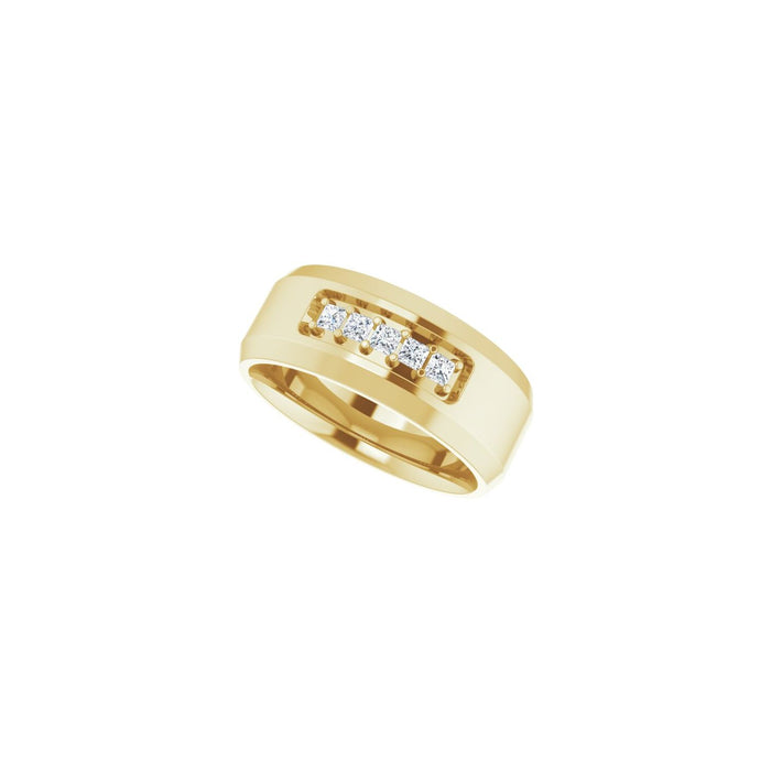 14K Yellow Gold 1/5 CTW Lab-Grown Diamond Band