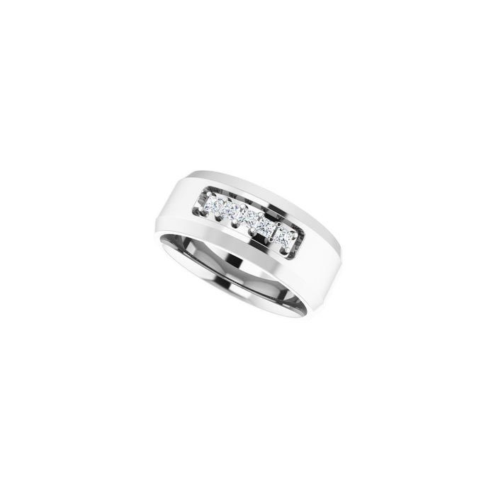14K White Gold 1/5 CTW Lab-Grown Diamond Band