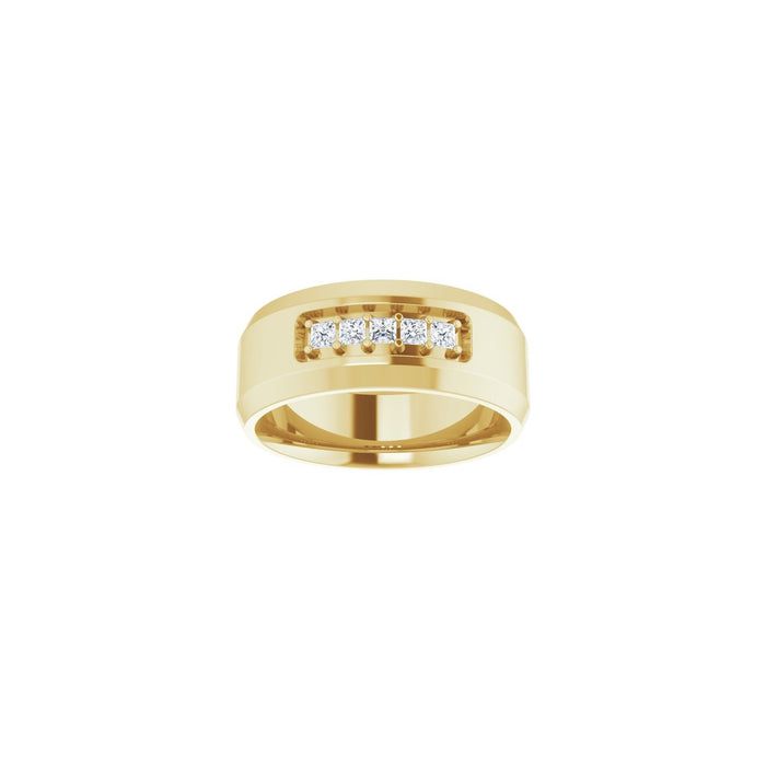 14K Yellow Gold 1/5 CTW Lab-Grown Diamond Band