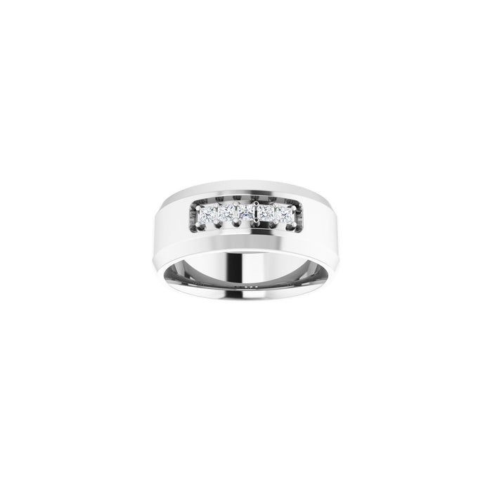14K White Gold 1/5 CTW Lab-Grown Diamond Band