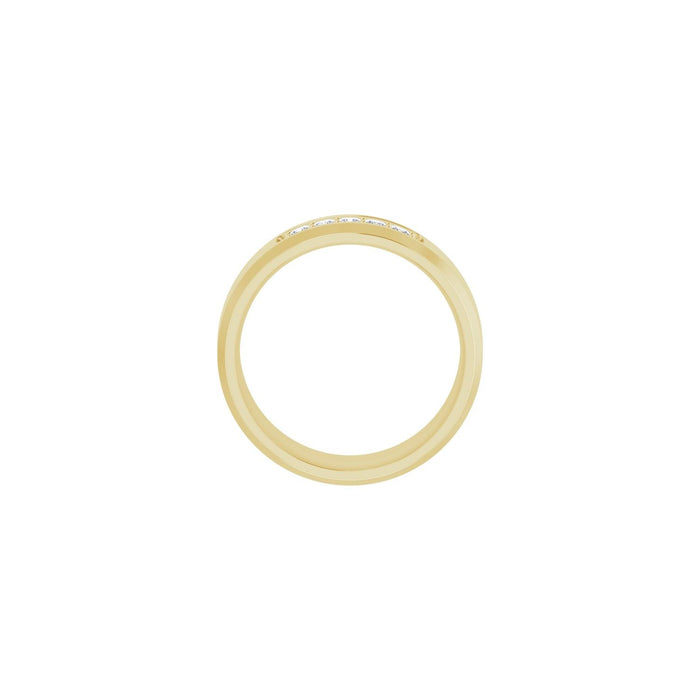 14K Yellow Gold 1/5 CTW Lab-Grown Diamond Band