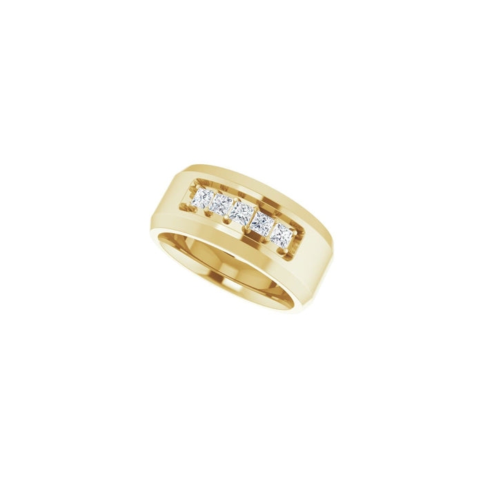 14K Yellow Gold 1/2 CTW Lab-Grown Diamond Band
