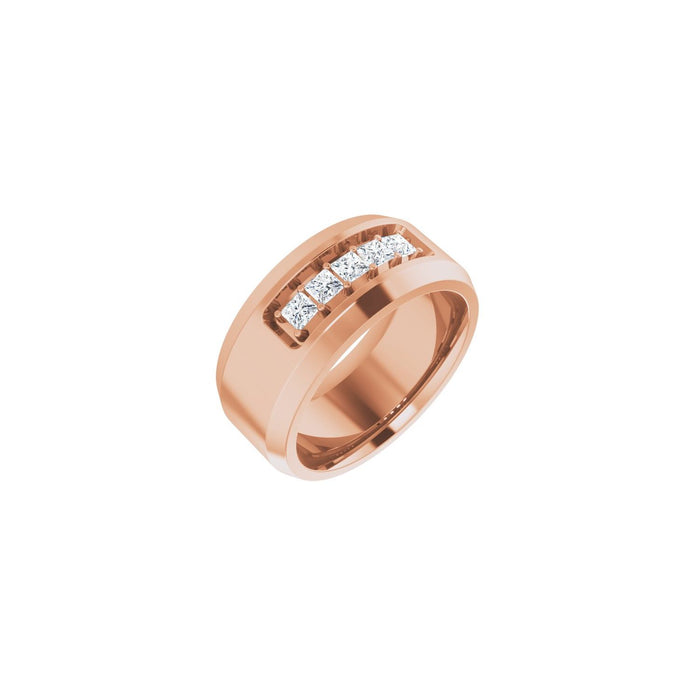 14K Rose Gold 1/2 CTW Lab-Grown Diamond Band