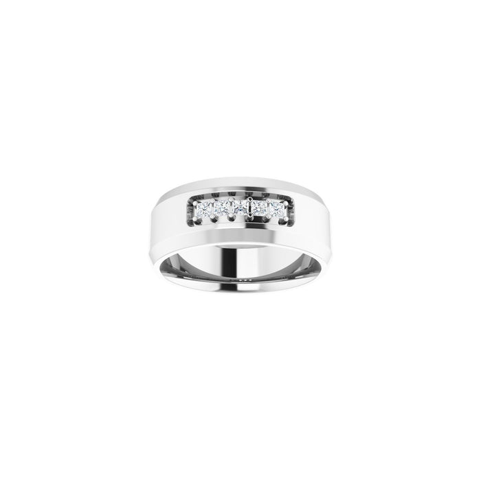 14K White Gold 1/5 CTW Lab-Grown Diamond Band