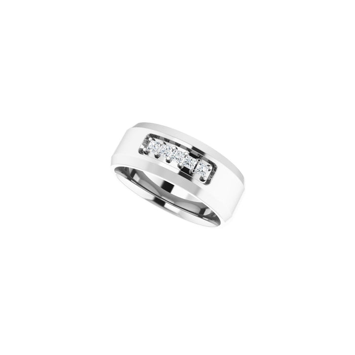 14K White Gold 1/5 CTW Lab-Grown Diamond Band