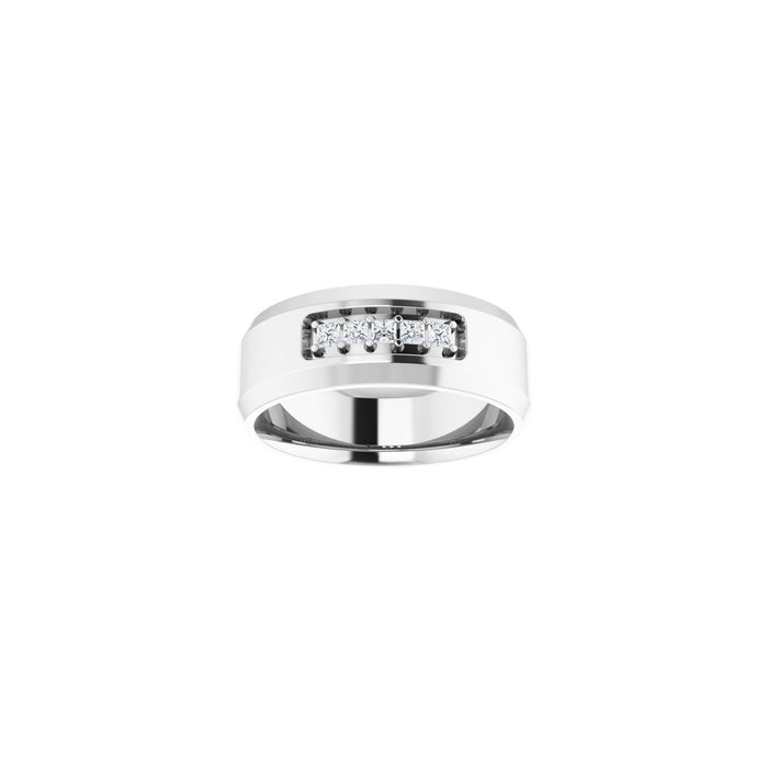 14K White Gold 1/5 CTW Lab-Grown Diamond Band