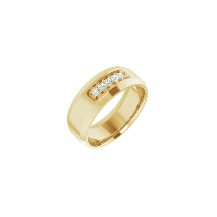 14K Yellow Gold 1/5 CTW Lab-Grown Diamond Band