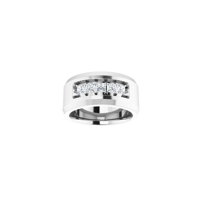 14K White Gold 3/4 CTW Lab-Grown Diamond Band