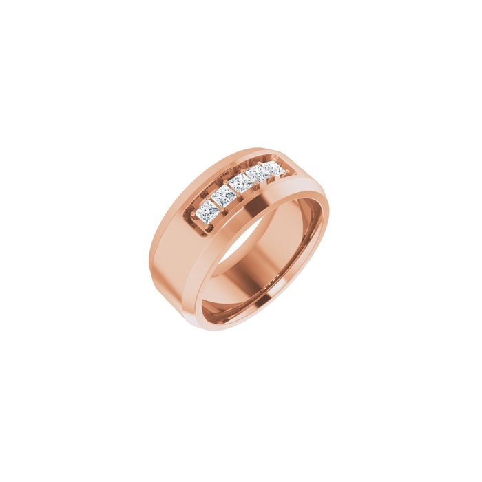 14K Rose Gold 1/2 CTW Lab-Grown Diamond Band