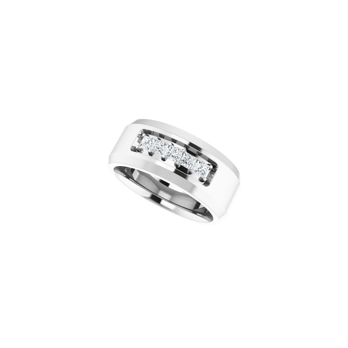 14K White Gold 1/2 CTW Lab-Grown Diamond Band