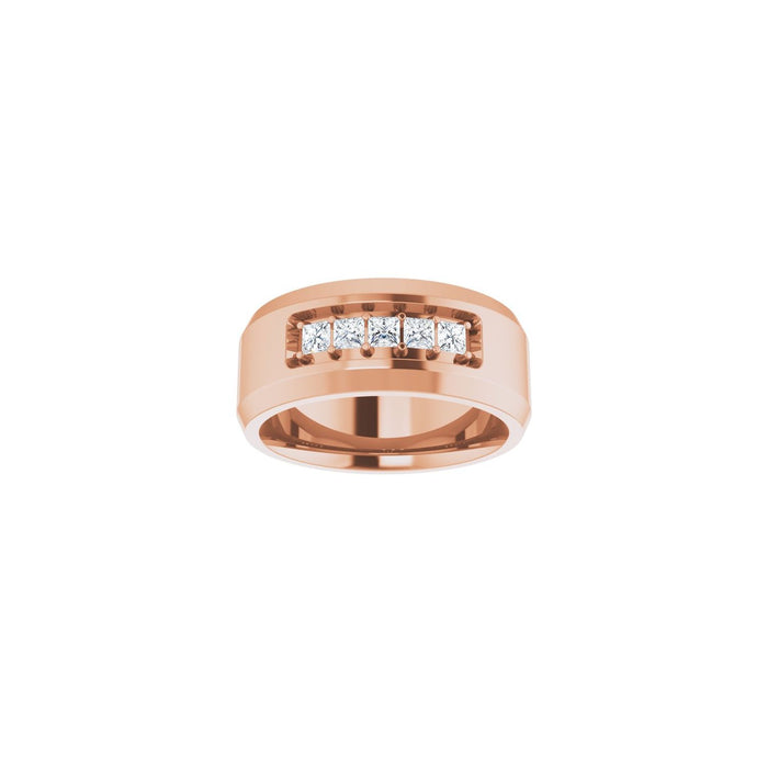 14K Rose Gold 1/2 CTW Lab-Grown Diamond Band