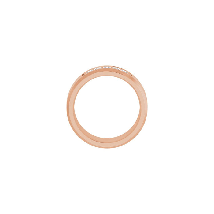 14K Rose Gold 1/2 CTW Lab-Grown Diamond Band