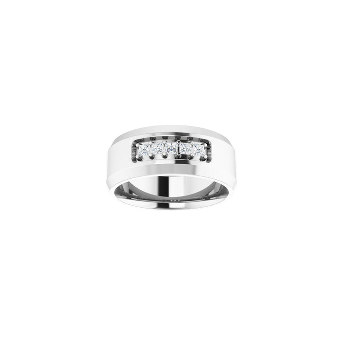 14K White Gold 1/5 CTW Lab-Grown Diamond Band