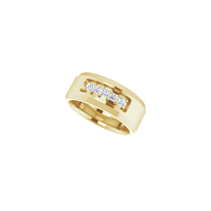 14K Yellow Gold 1/2 CTW Lab-Grown Diamond Band