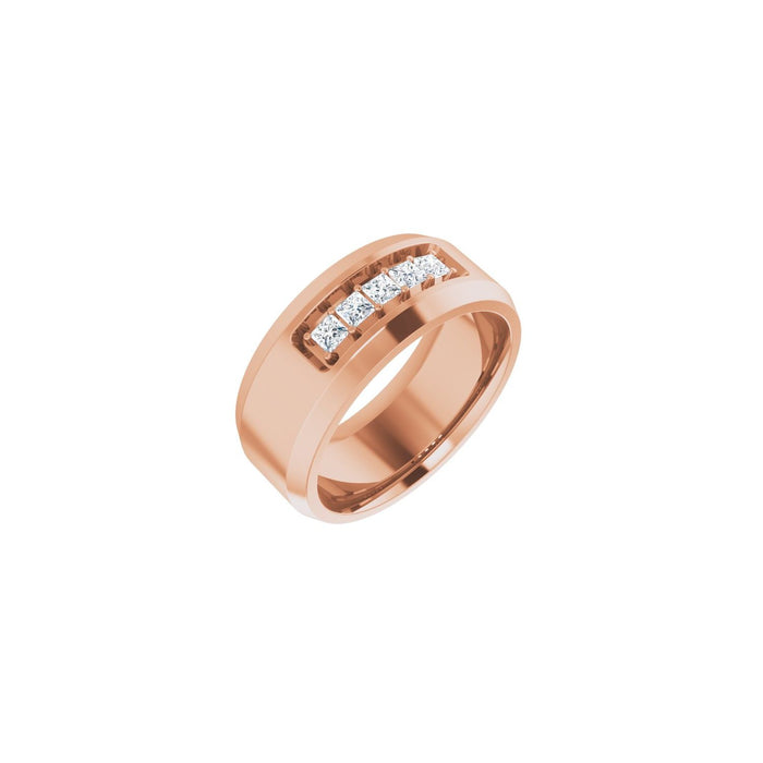 14K Rose Gold 1/2 CTW Lab-Grown Diamond Band