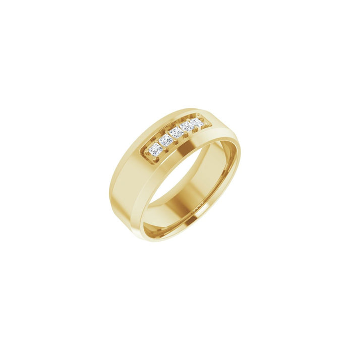 14K Yellow Gold 1/5 CTW Lab-Grown Diamond Band