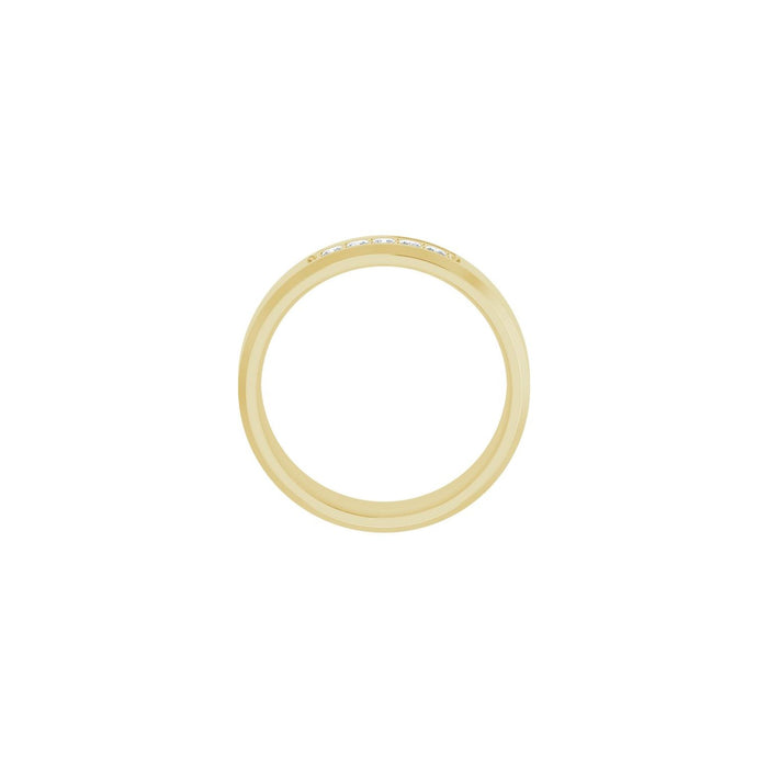 14K Yellow Gold 1/5 CTW Lab-Grown Diamond Band