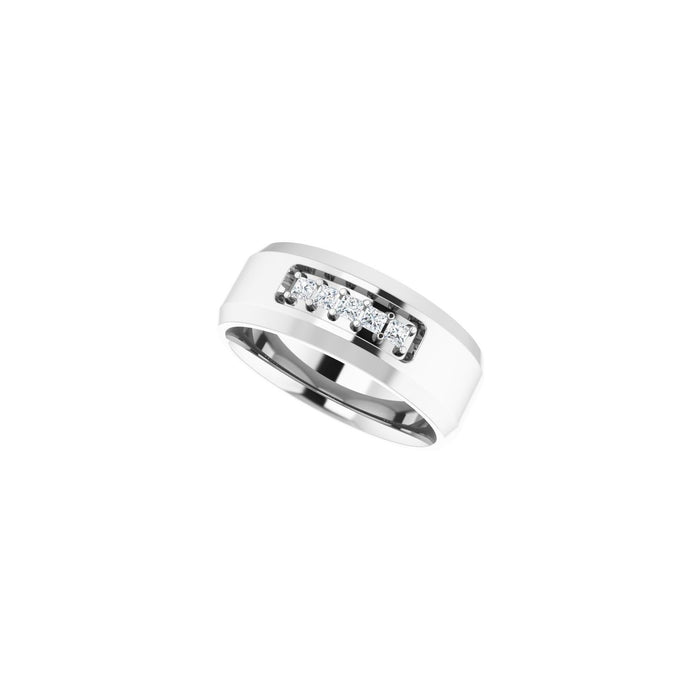 14K White Gold 1/5 CTW Lab-Grown Diamond Band