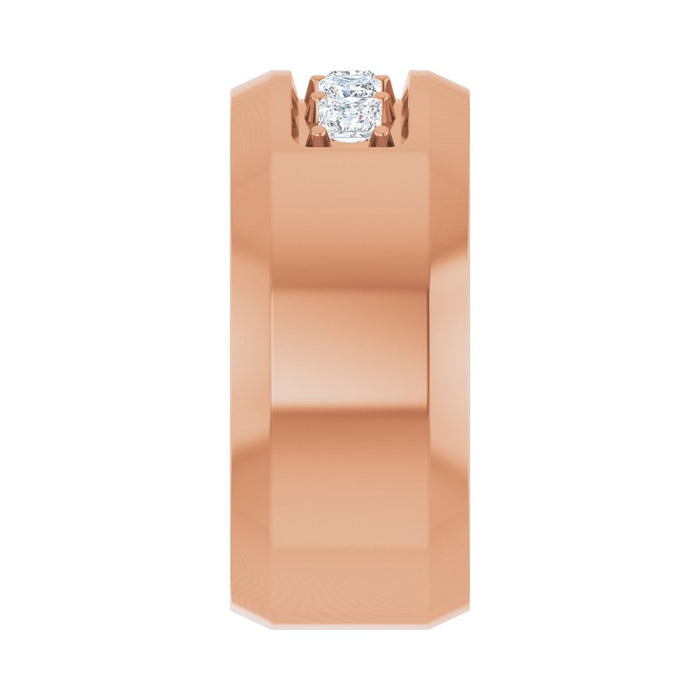 14K Rose Gold 1/2 CTW Lab-Grown Diamond Band