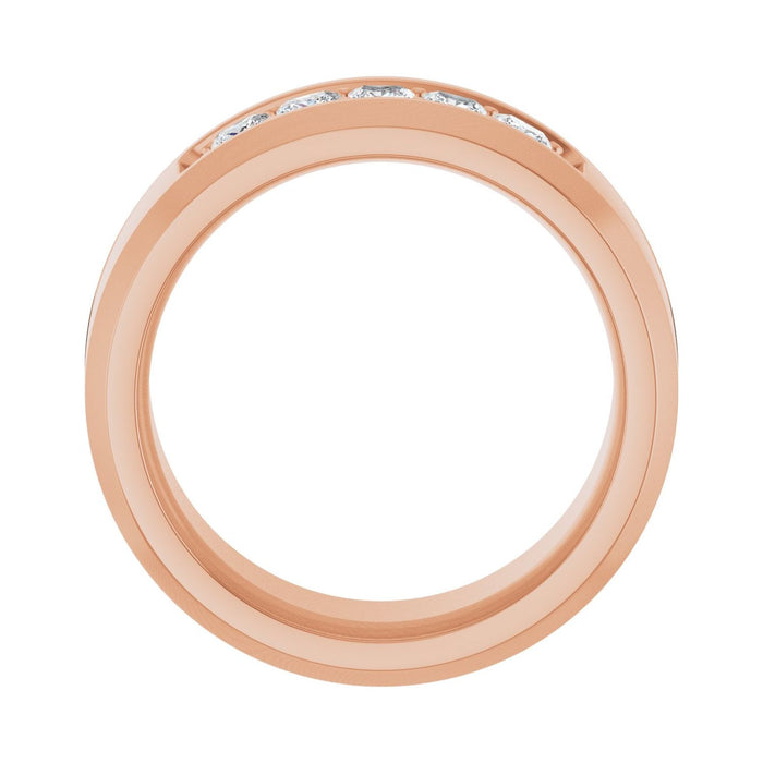 14K Rose Gold 1/2 CTW Lab-Grown Diamond Band