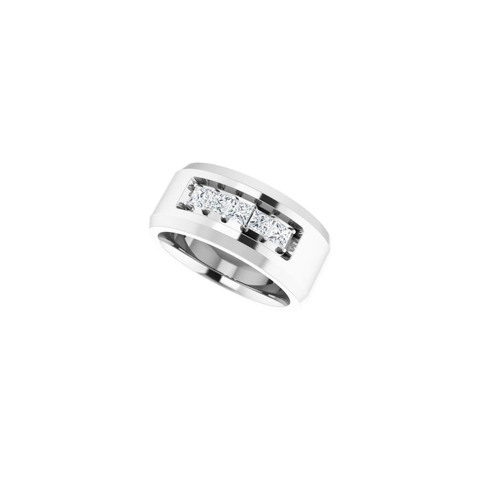 14K White Gold 3/4 CTW Lab-Grown Diamond Band