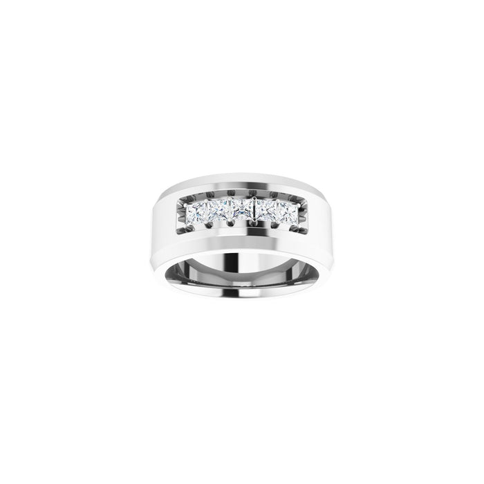 14K White Gold 3/4 CTW Lab-Grown Diamond Band