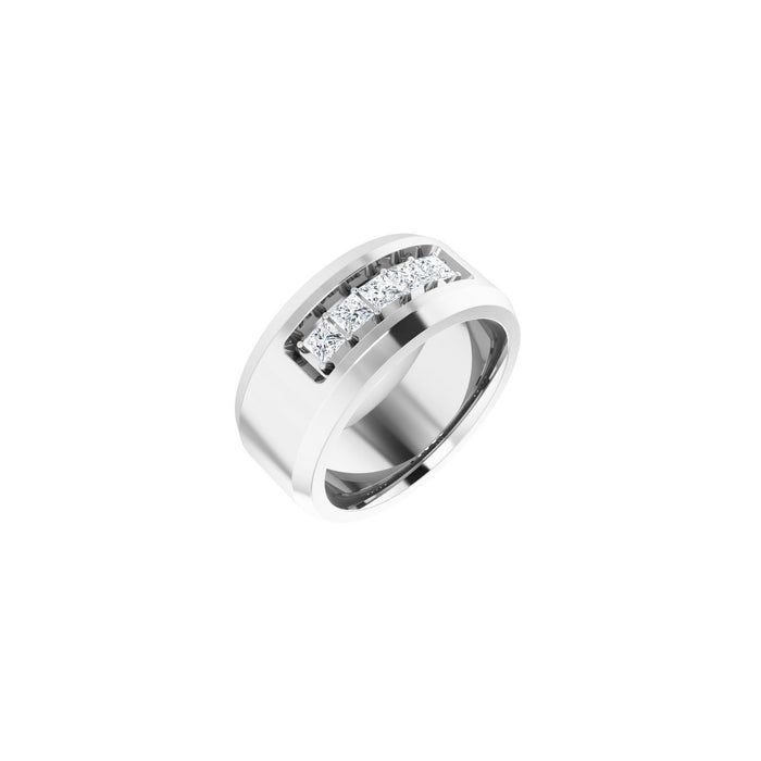 14K White Gold 3/4 CTW Lab-Grown Diamond Band