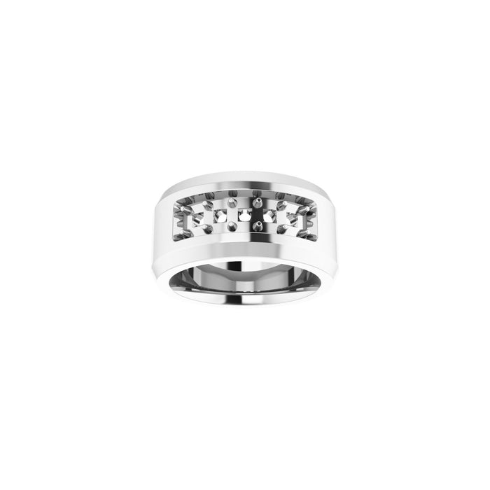 14K White Gold 3/4 CTW Lab-Grown Diamond Band