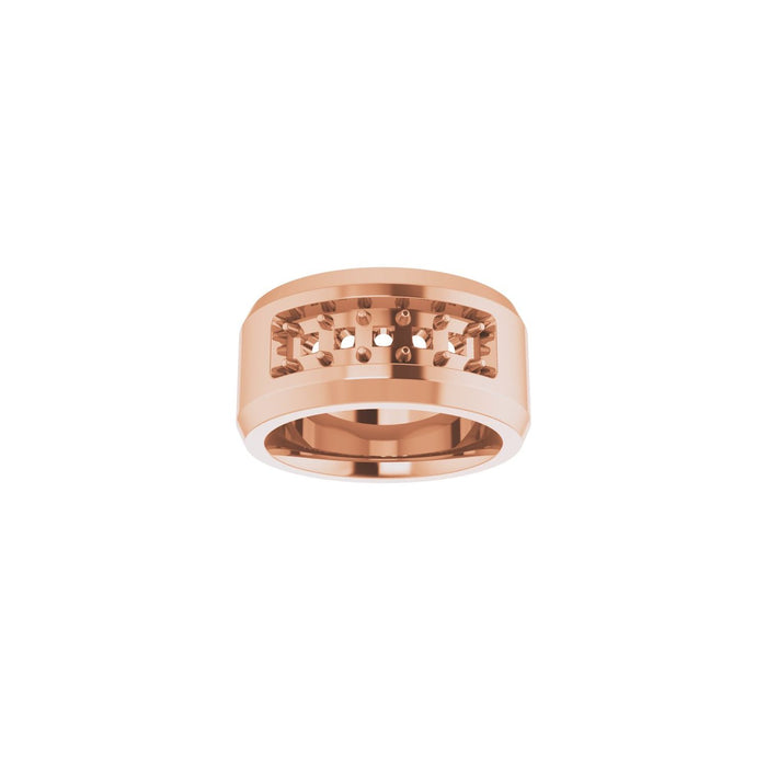 14K Rose Gold 3/4 CTW Lab-Grown Diamond Band