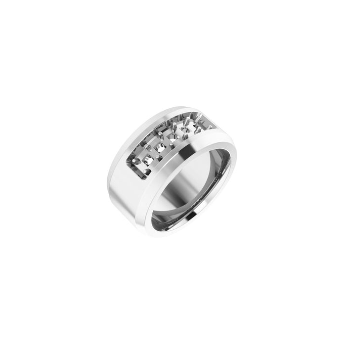 14K White Gold 3/4 CTW Lab-Grown Diamond Band