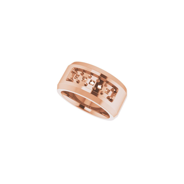 14K Rose Gold 3/4 CTW Lab-Grown Diamond Band