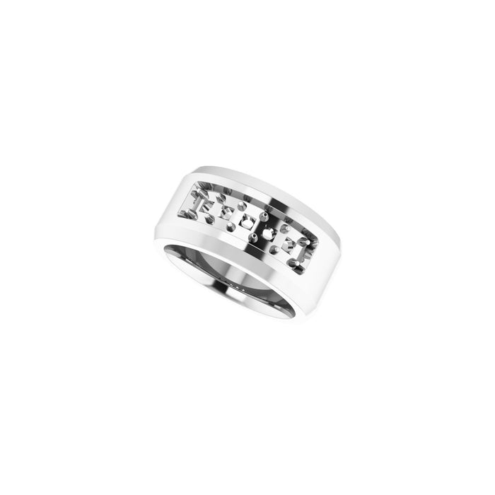 14K White Gold 3/4 CTW Lab-Grown Diamond Band