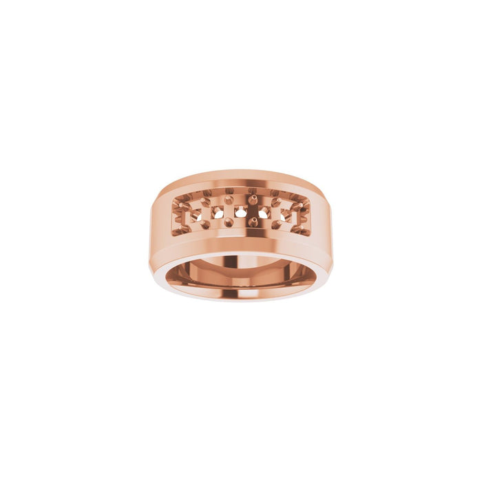 14K Rose Gold 3/4 CTW Lab-Grown Diamond Band
