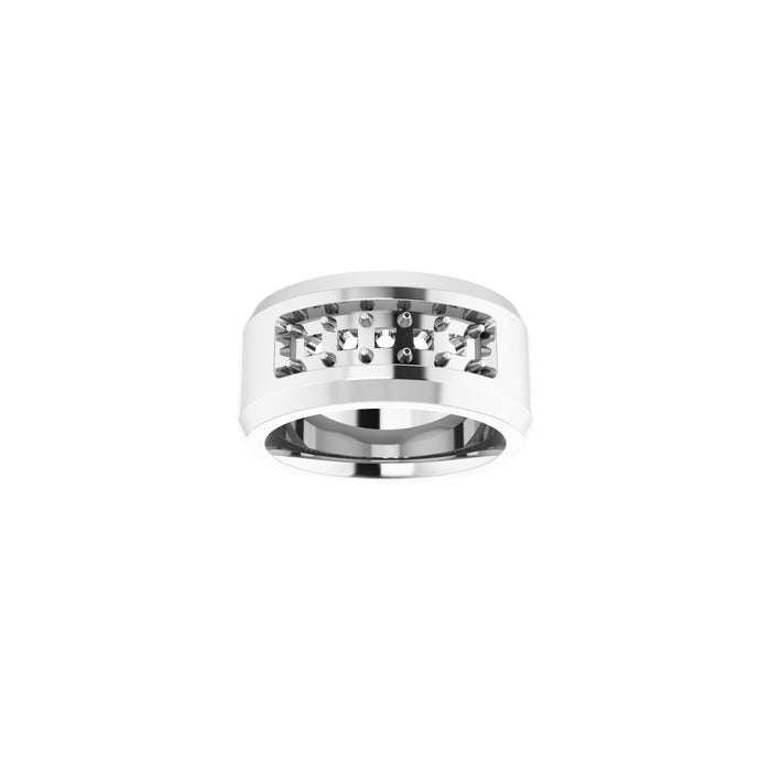 14K White Gold 3/4 CTW Lab-Grown Diamond Band