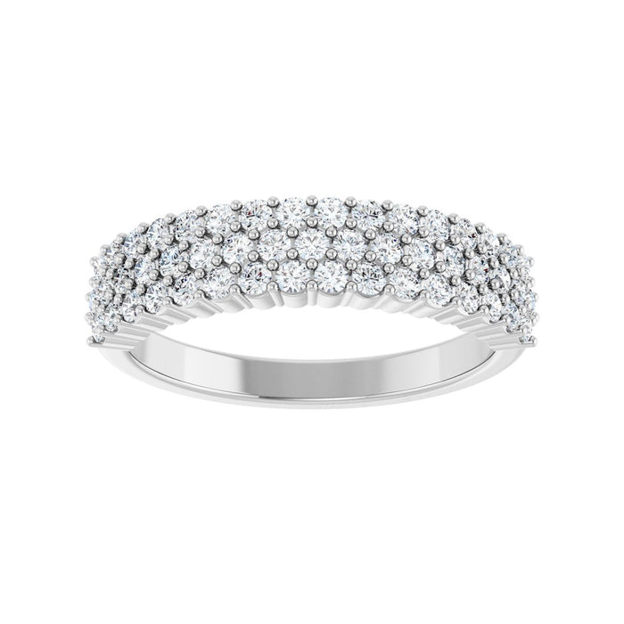 14K White Gold 5/8 CTW Lab-Grown Diamond Anniversary Band