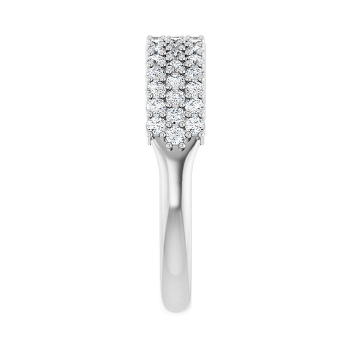 14K White Gold 5/8 CTW Lab-Grown Diamond Anniversary Band