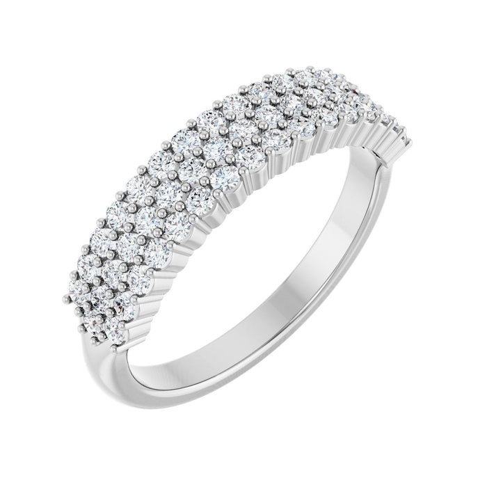 14K White Gold 5/8 CTW Lab-Grown Diamond Anniversary Band