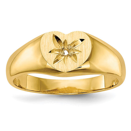 10K Childs .005ct. Diamond Ring Mounting (10RS655)
