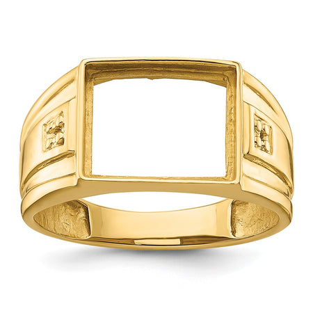10k Gents Polished Ring Mounting (10X156B)