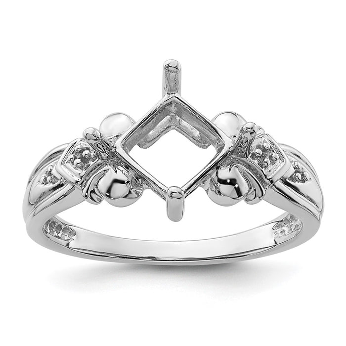 10k White Gold Ladies Ring Mounting (10X207B)