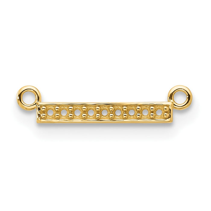 10k Yellow Gold Tiny Bar Mounting only (10XP5030)