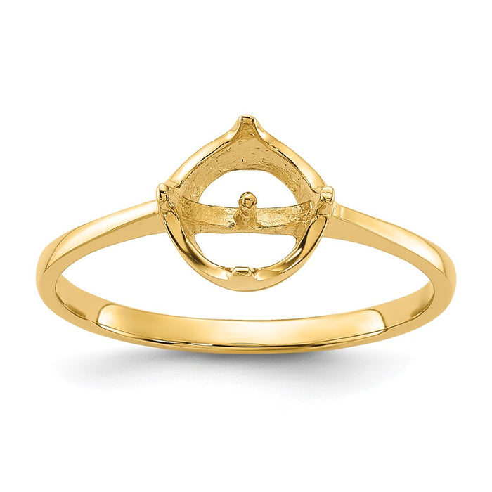 10K Polished Pearl Ring Mounting (10Y1926)