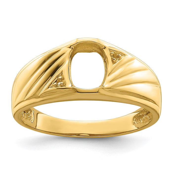 10K Mens Diamond and Onyx Ring Mounting (10Y3987)