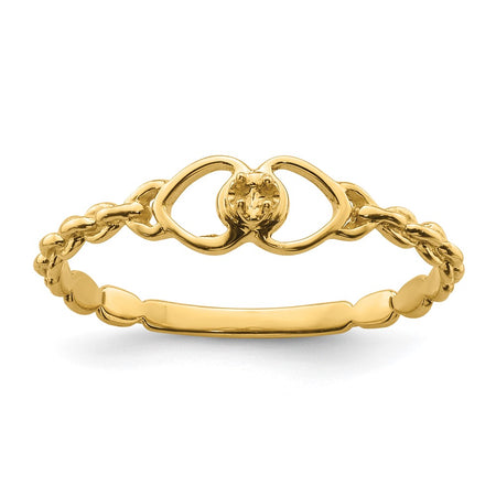10K .01ct. Diamond Heart Ring Mounting (10Y4200)