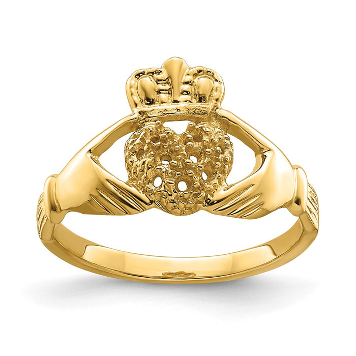 10K Claddagh Ring Mounting (10Y6307)